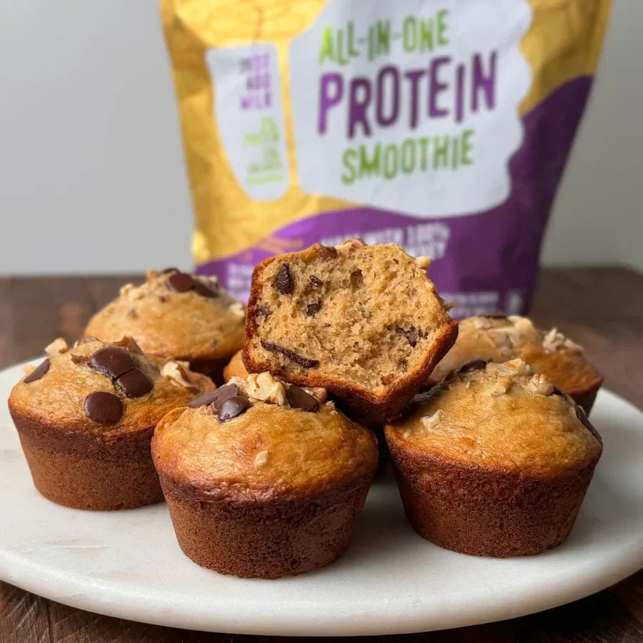 Protein Banana Bread Muffins.