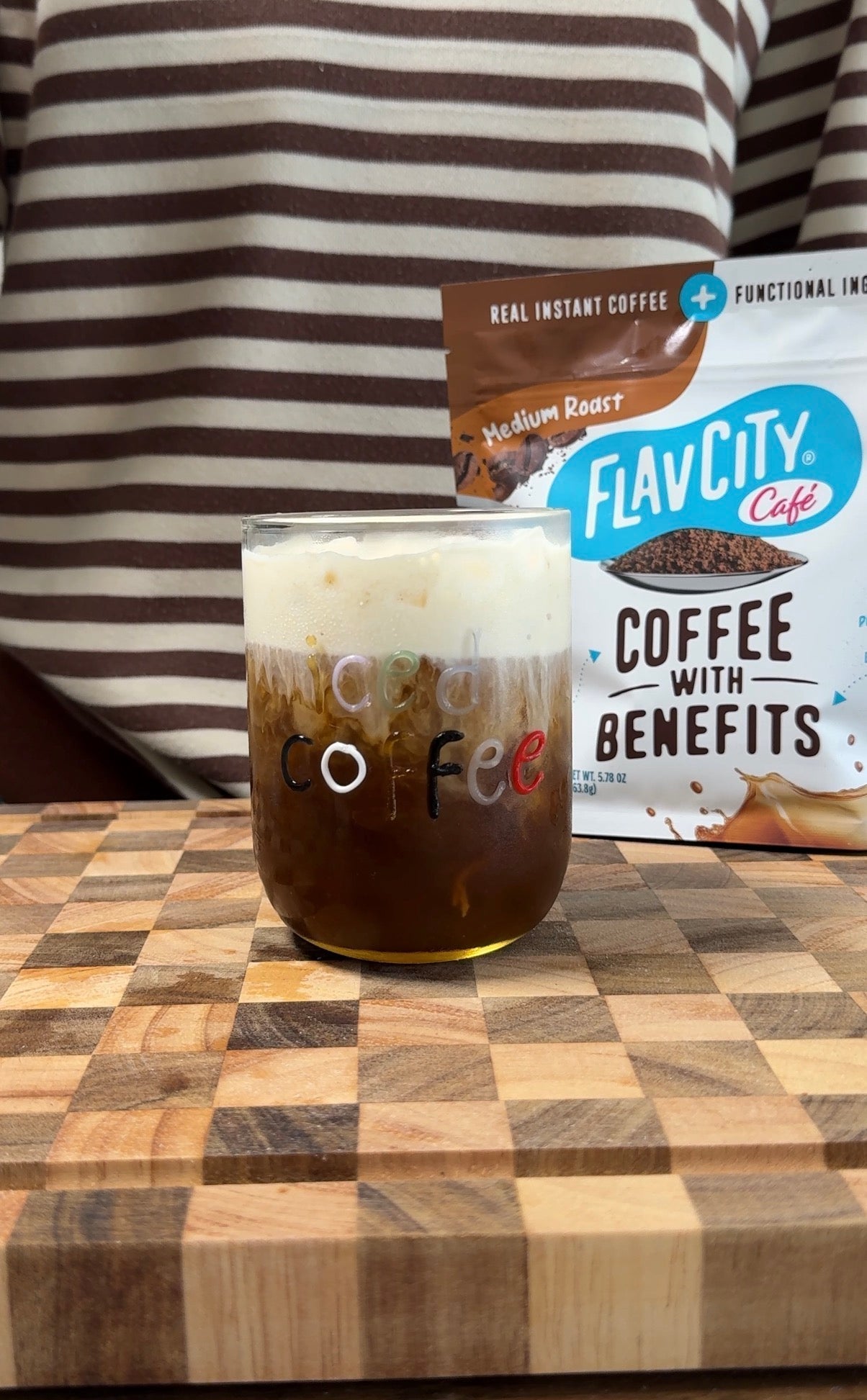 Salted Caramel Protein Cold Foam