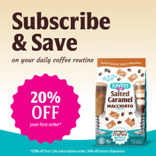 Get 20% OFF your first order and save on your daily Salted Caramel Macchiato with Subscribe & Save! Enjoy FlavCity Cafe's grass-fed whole milk formula.