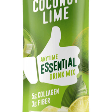 FlavCity Anytime Essentials Coconut Lime drink mix package on a white background