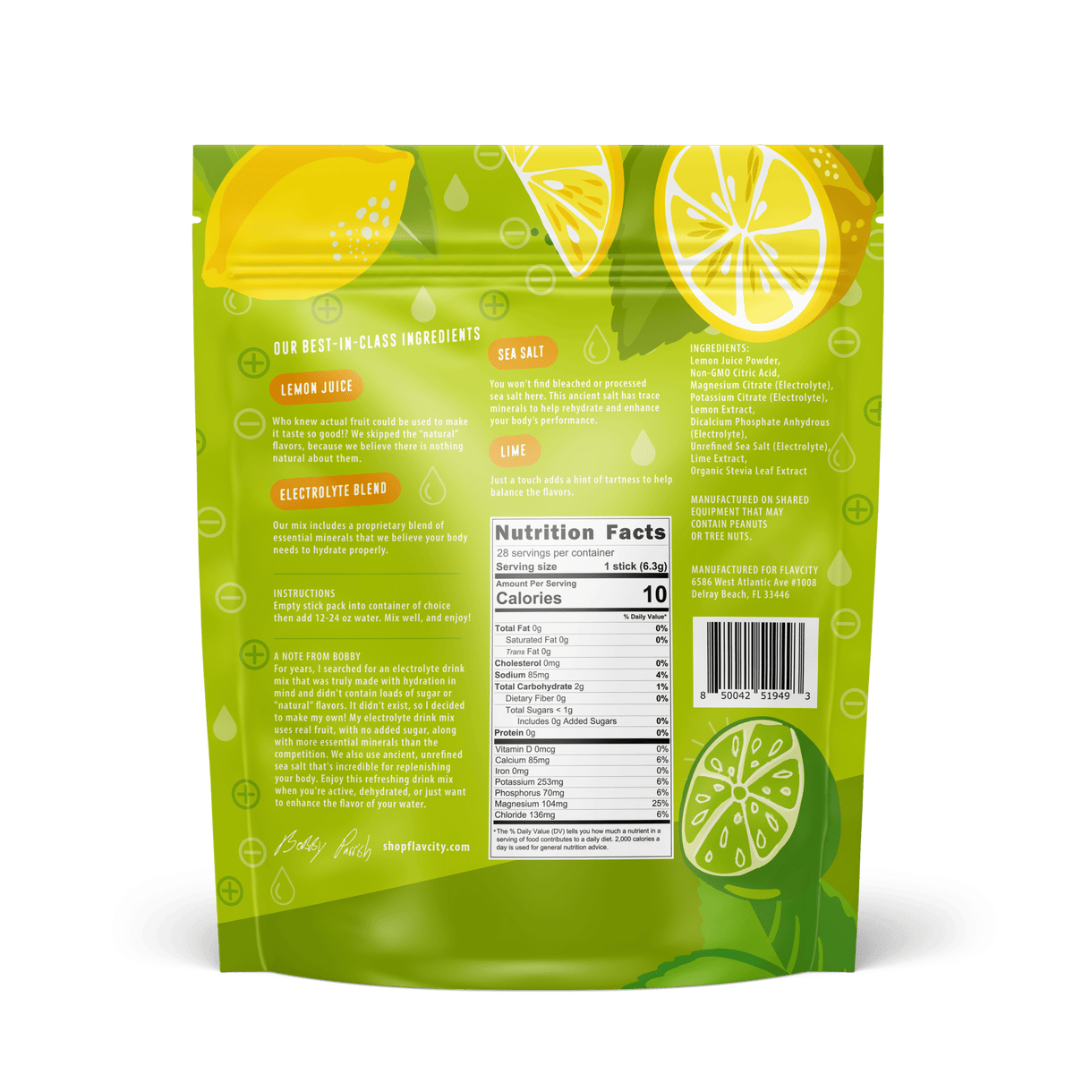 Lemon Lime Electrolyte Mix.