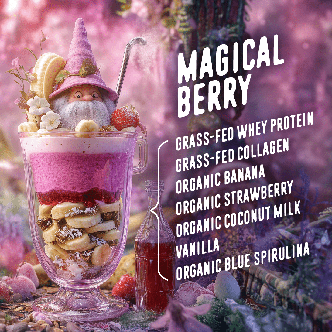Magical Berry Kids Protein Smoothie.