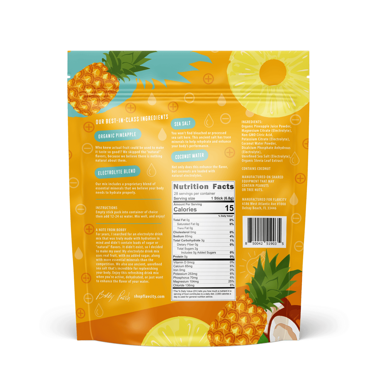 Pineapple Coconut Electrolyte Mix.