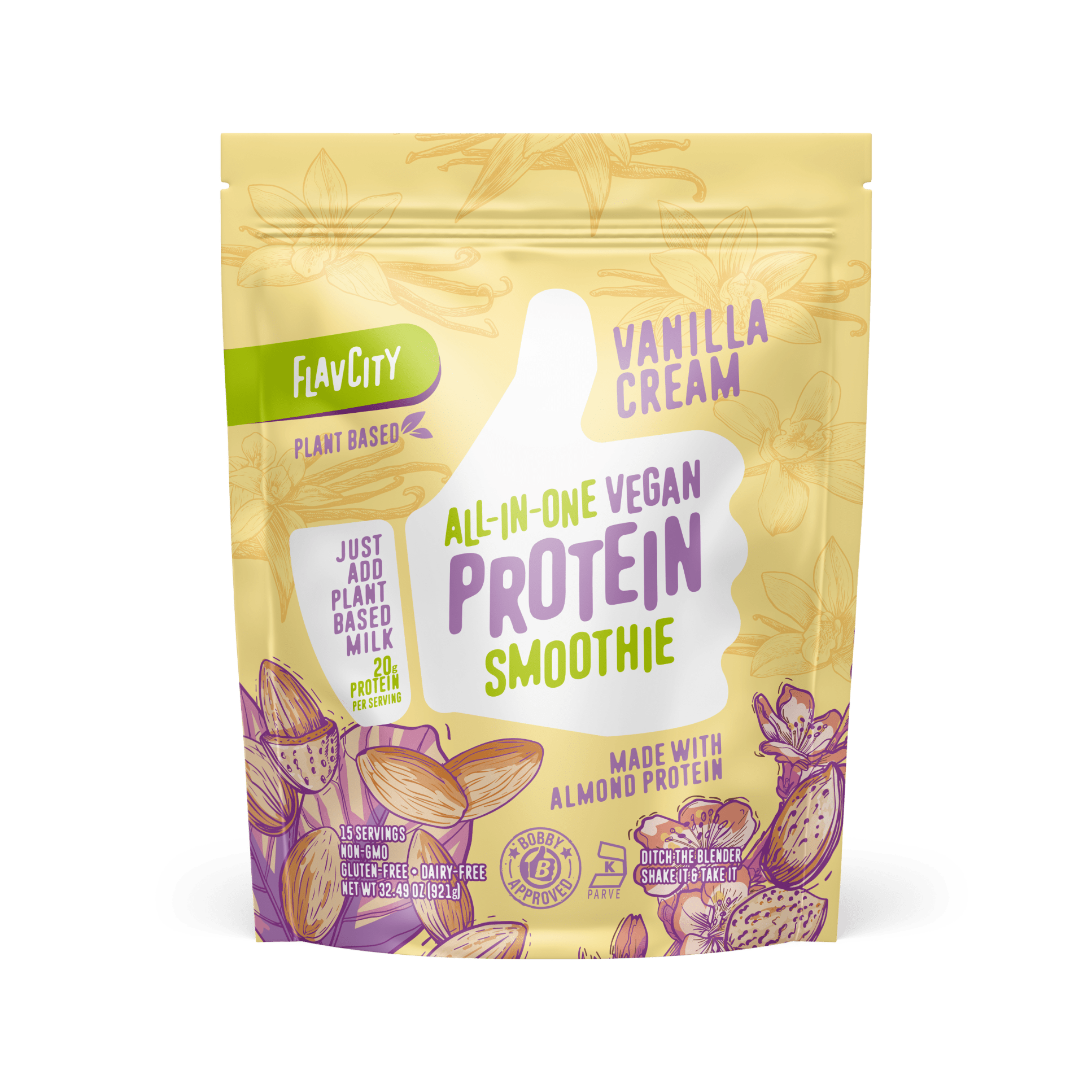 Plant-Based Vanilla Protein Smoothie.