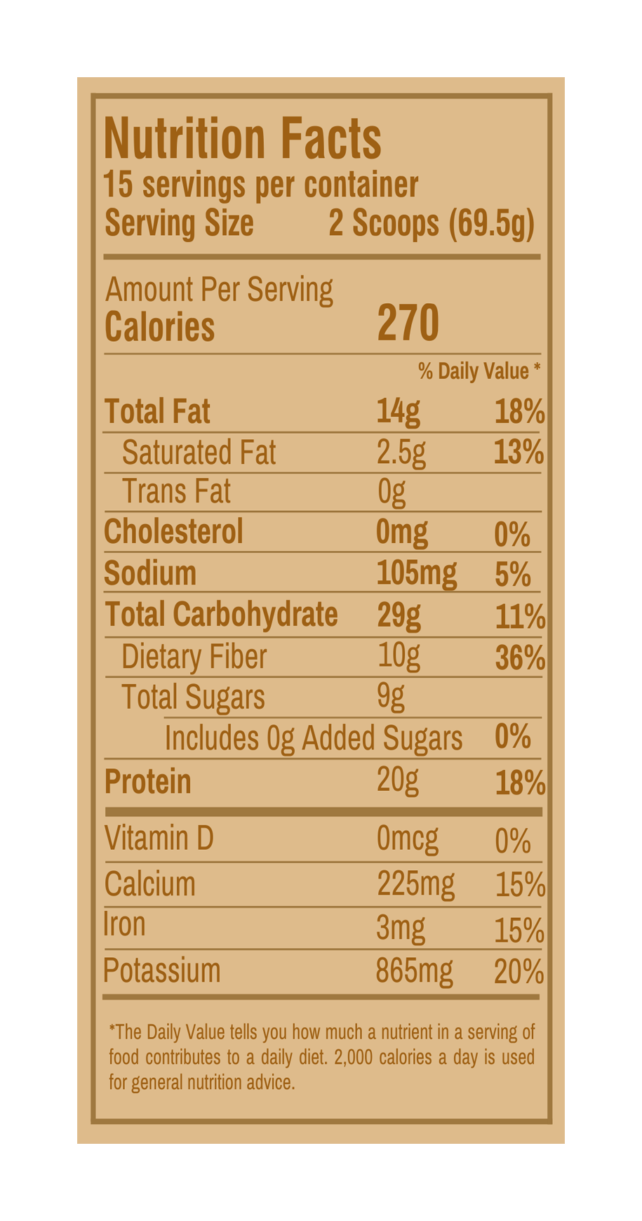 Plant-Based Chocolate Peanut Butter Protein Smoothie.