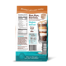Back of the Package of Flavcity Salted Caramel Macchiato product with nutritional information and ingredients listed