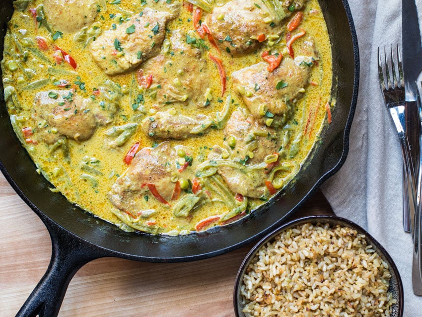 One Pan Chicken Curry Meal Prep