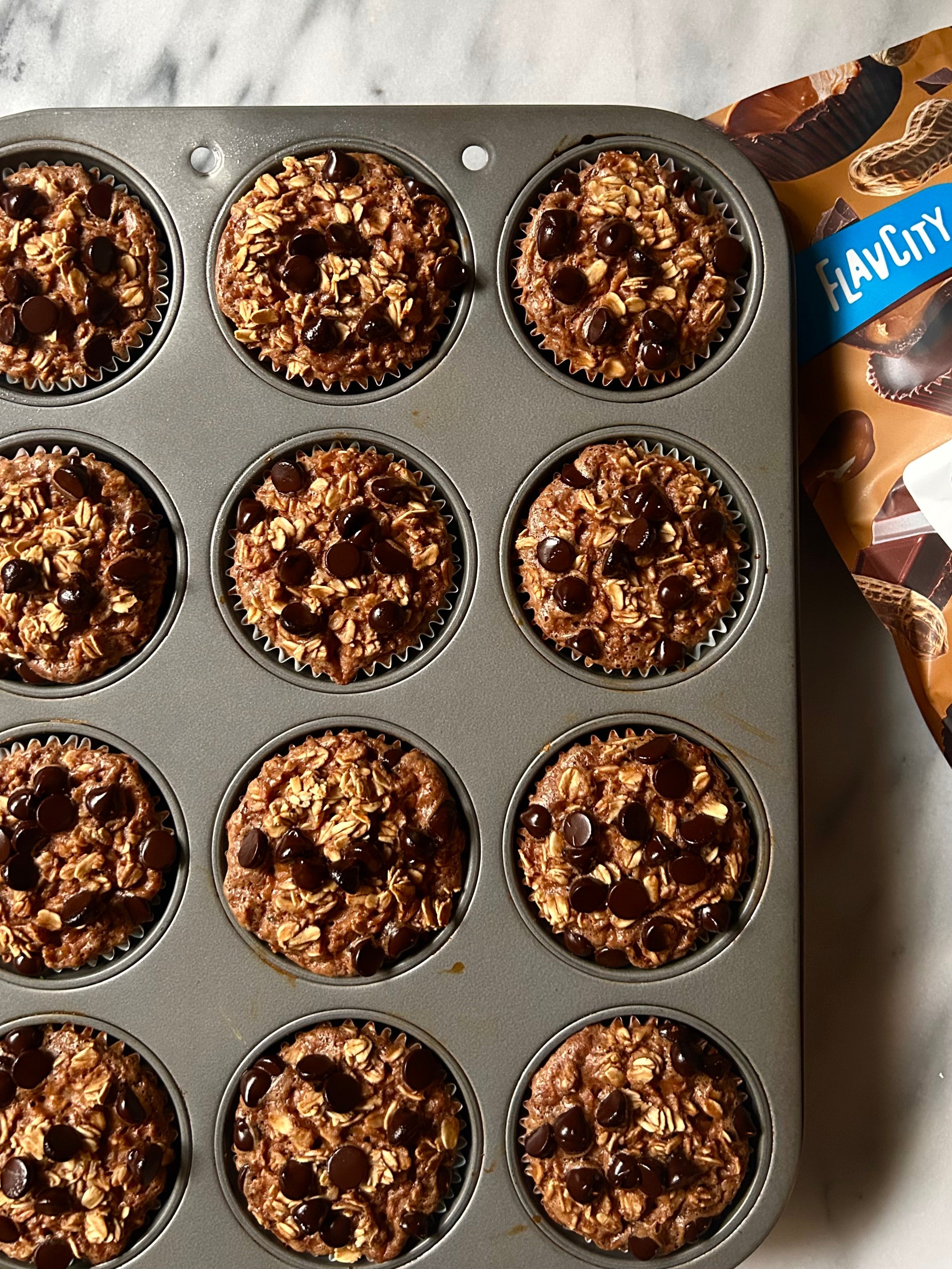 Chocolate Peanut Butter Oatmeal Cups with Weight Watchers