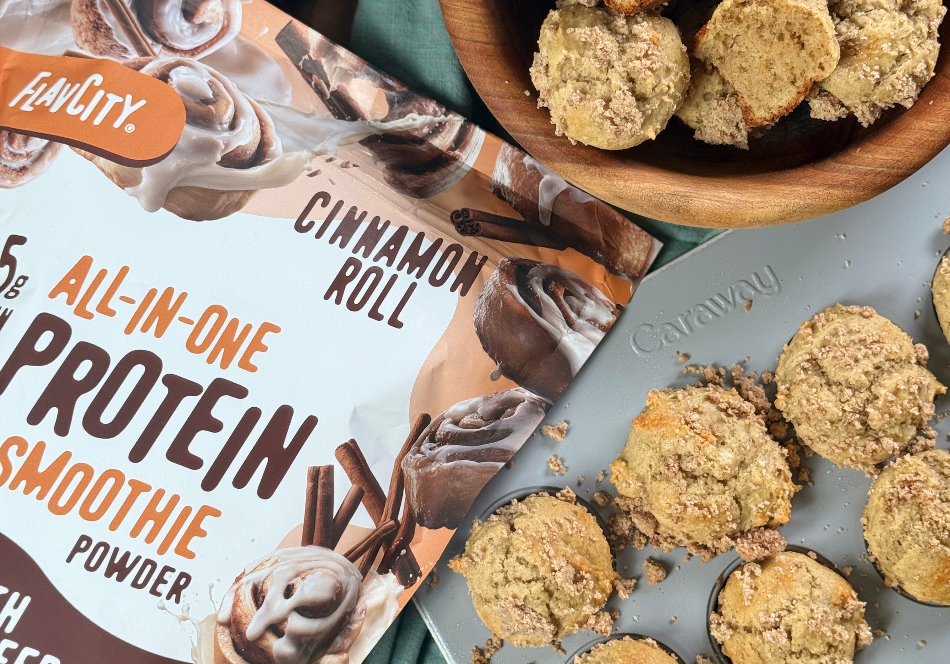 Cinnamon Roll Mini Muffins