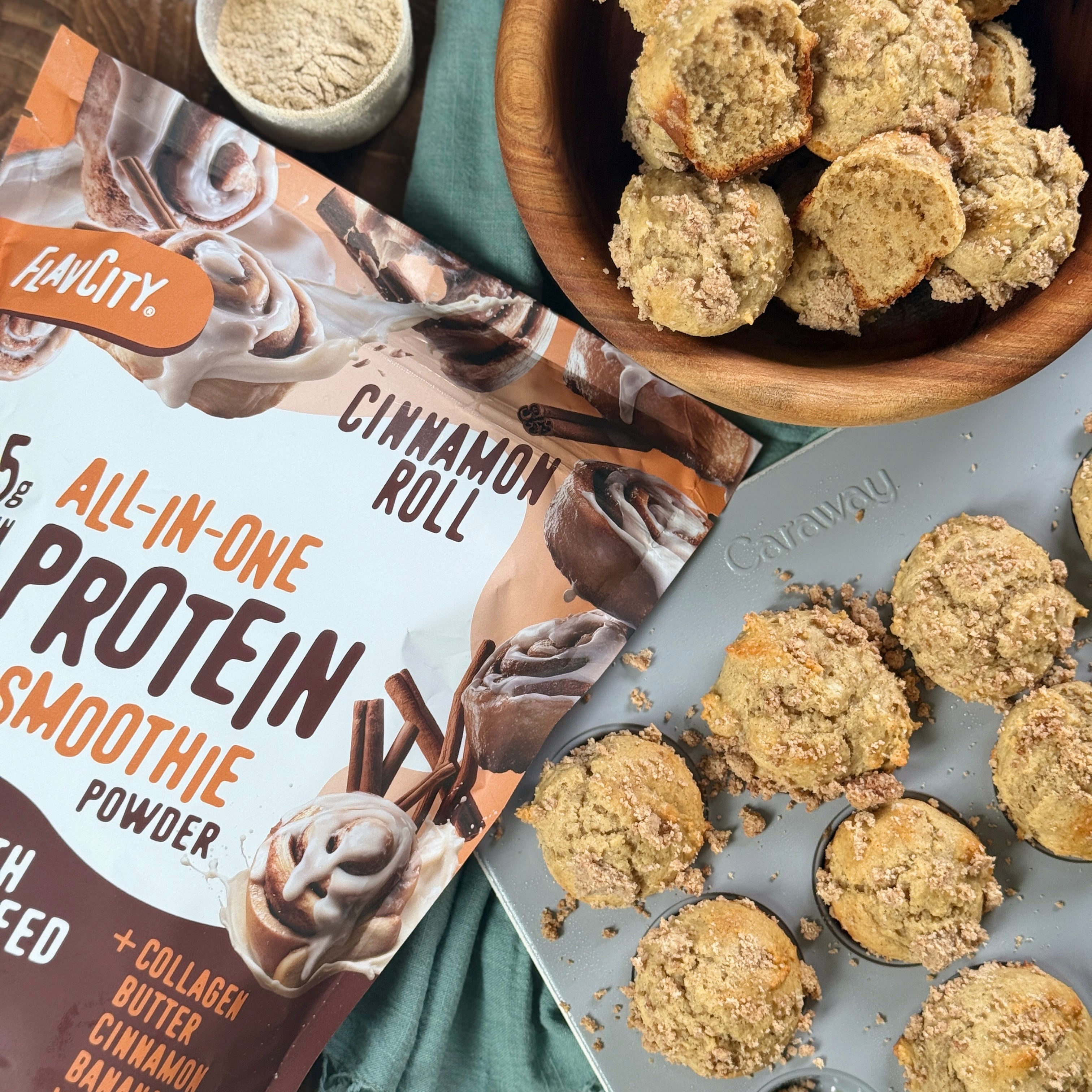 Cinnamon Roll Mini Muffins