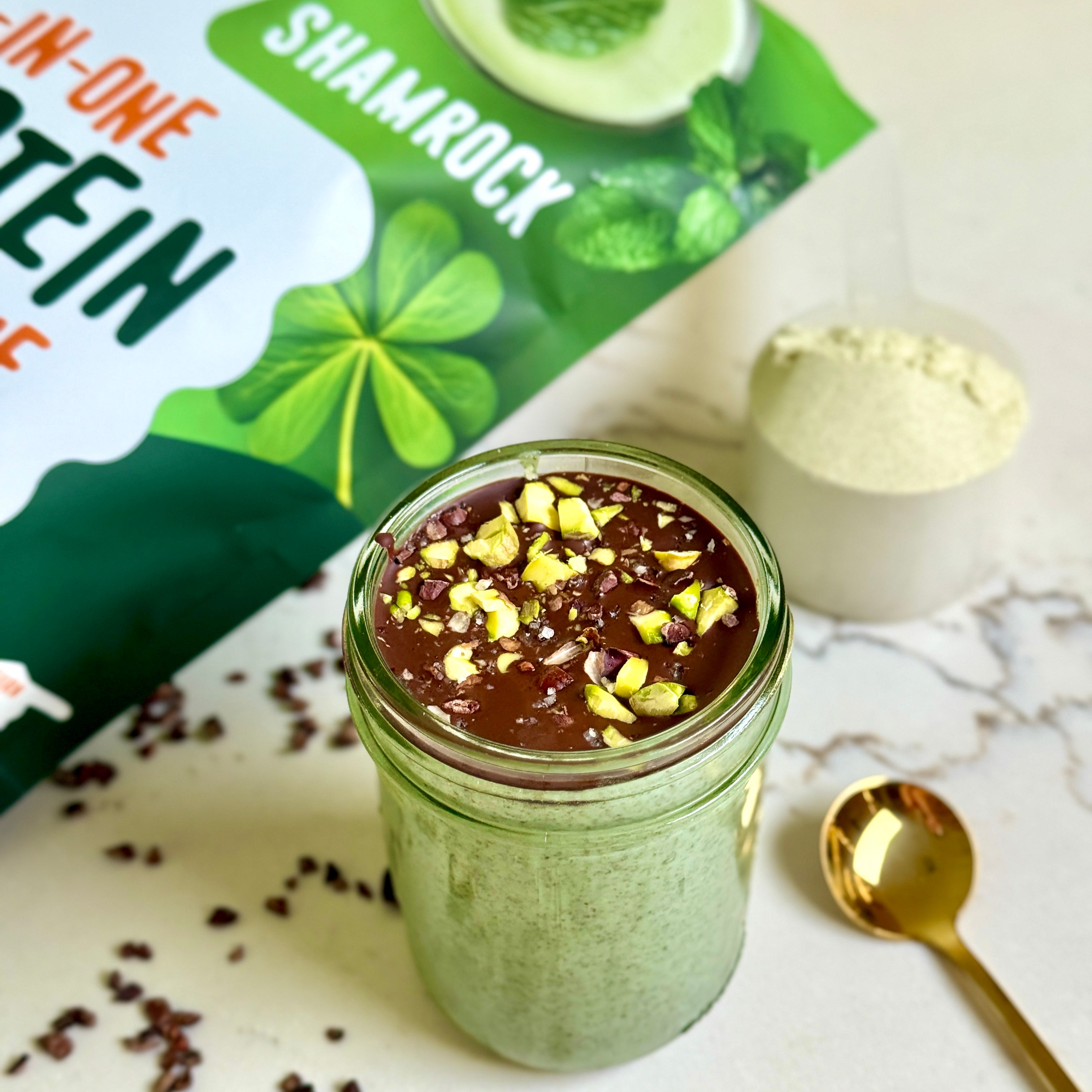 Shamrock Chia Pudding