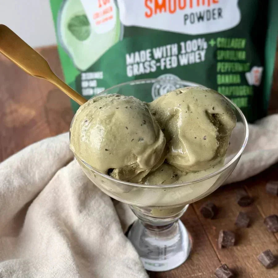Shamrock Java Chip Protein Ice Cream.