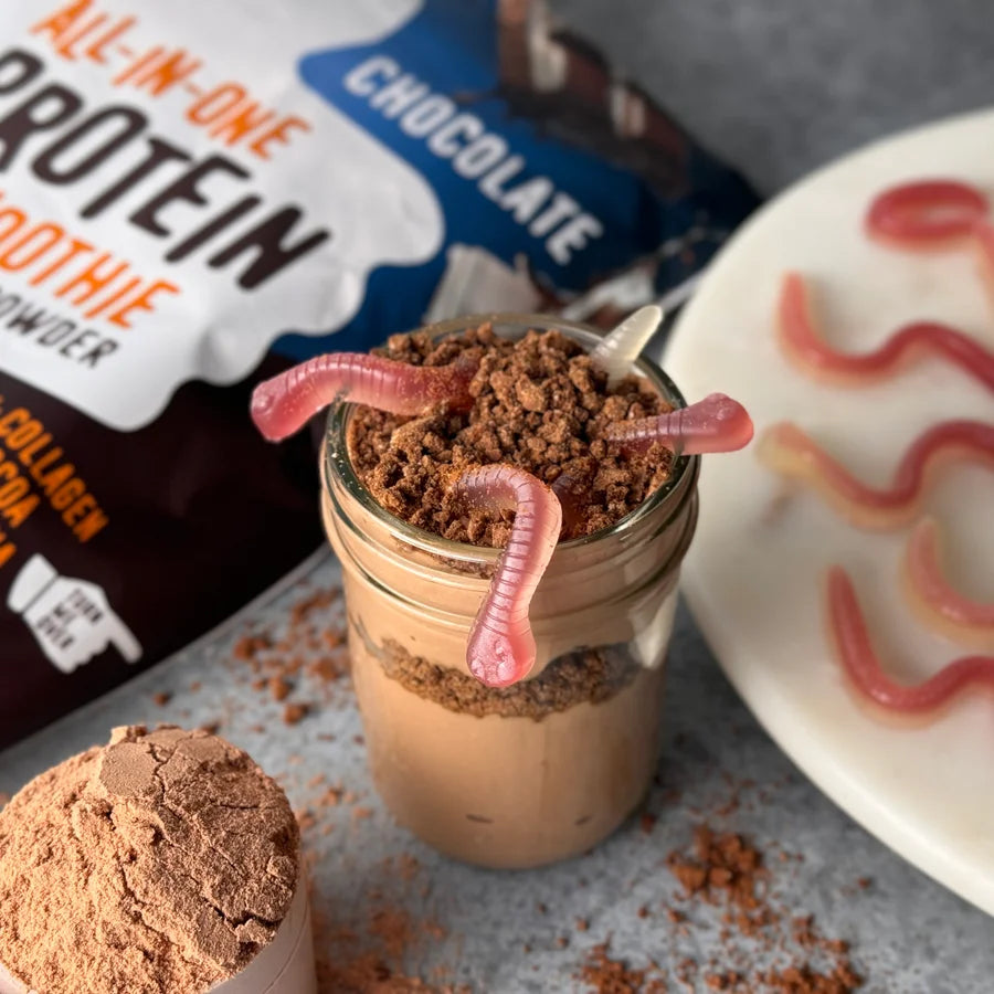 Protein Dirt Pudding.