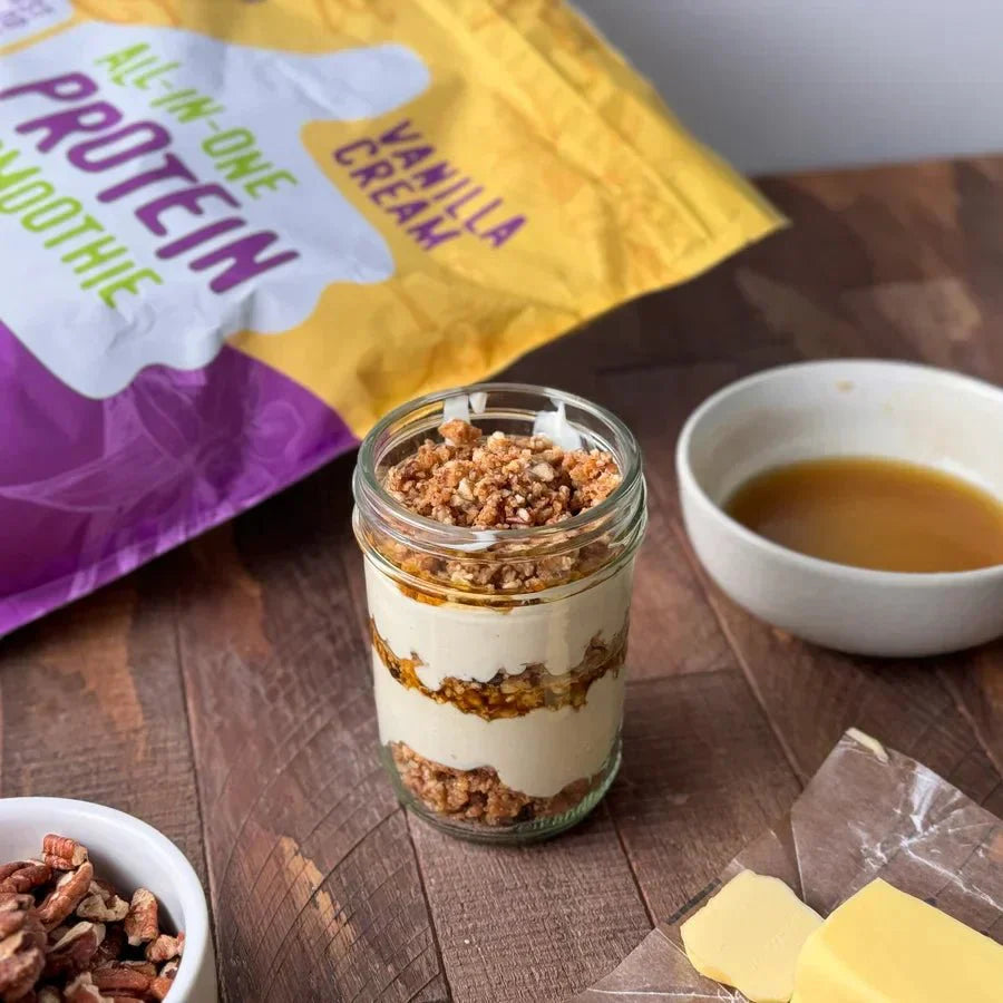 Butter Pecan Protein Parfait.