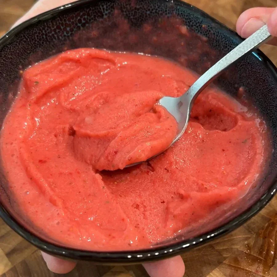 Strawberry Lemonade Sorbet.
