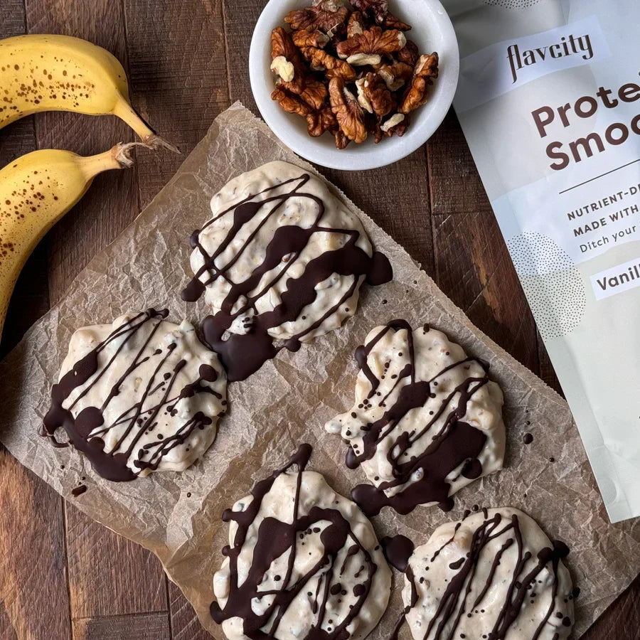 Chunky Monkey Frozen Protein Yogurt Bites Recipe
