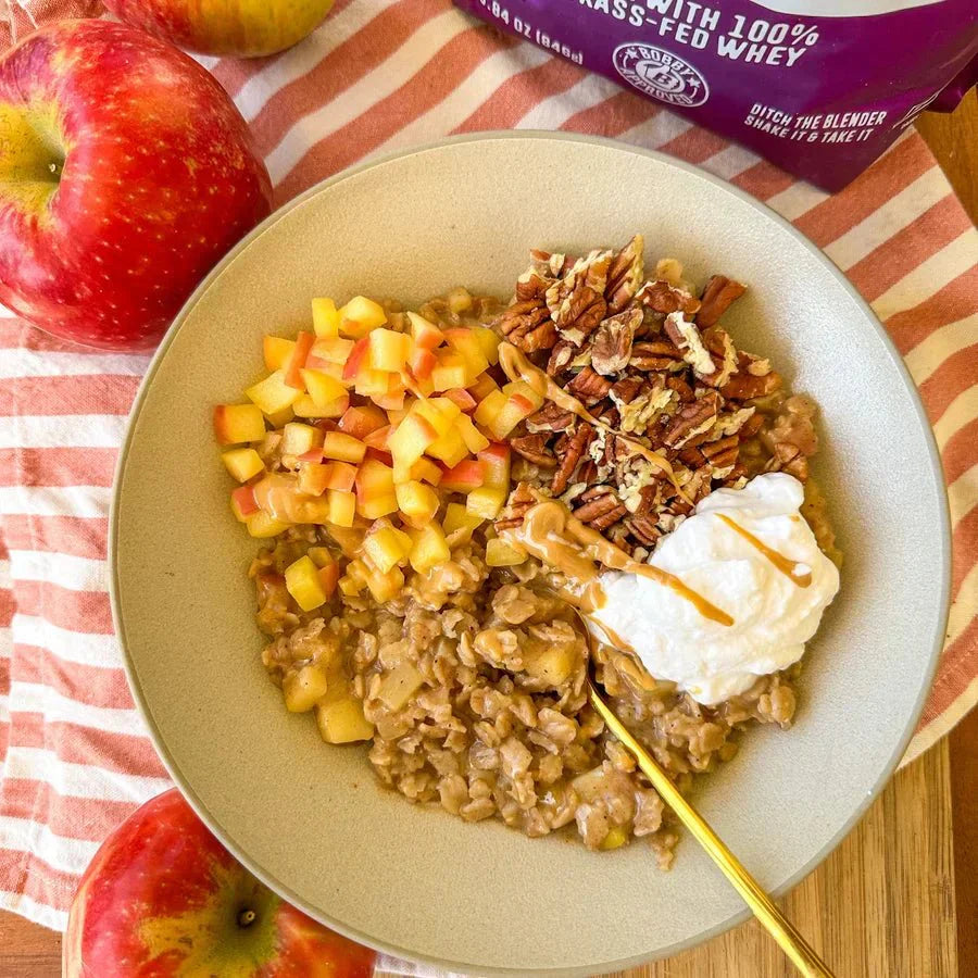 Apple Pie Protein Oats.