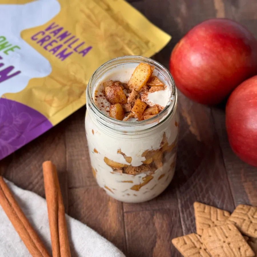 Apple Pie Protein Parfait.