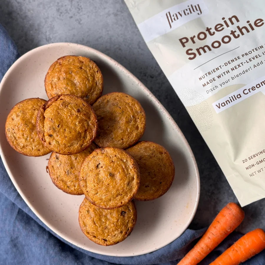 Carrot Cake Pancake Muffins