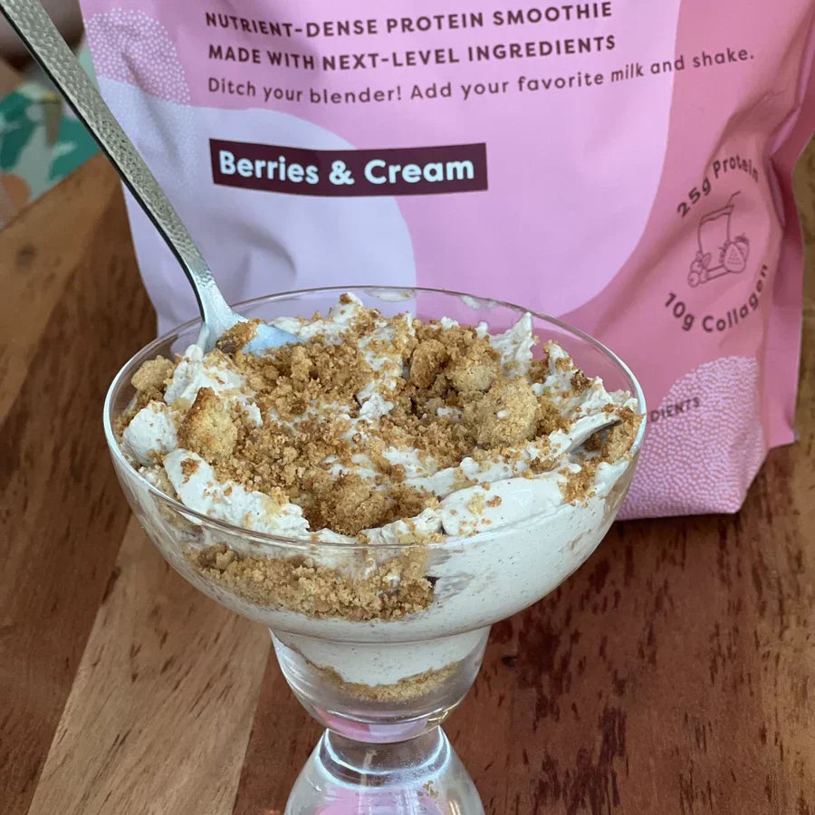 Strawberry Shortcake Protein Ice Cream Recipe.