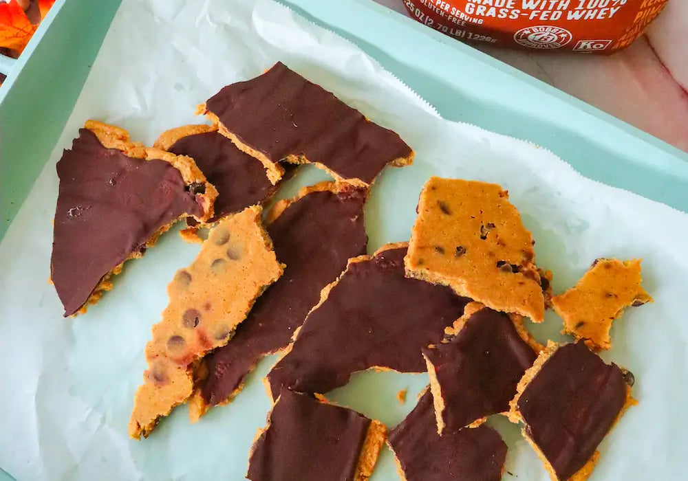 Pumpkin Spice Latte Cookie Dough Bark