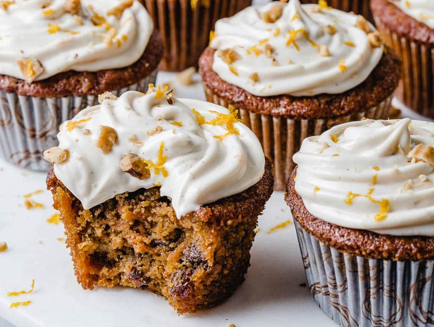 Carrot Cake Cupcakes (GF, DF)