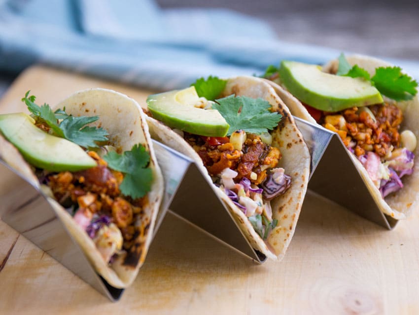 Cauliflower Ground Beef Tacos