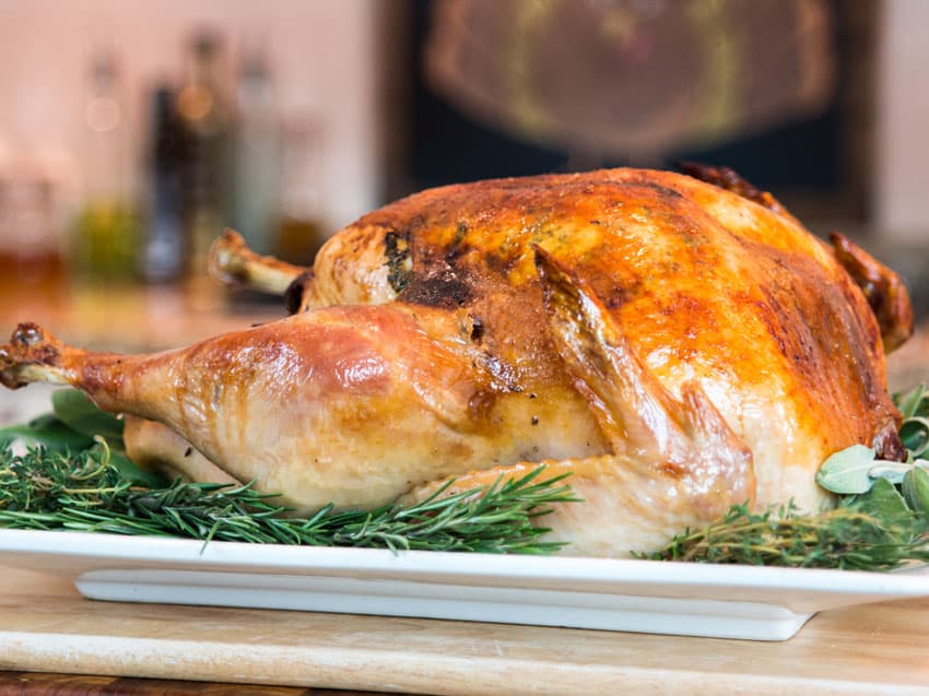 Dry Brine Turkey with Citrus Herb Butter