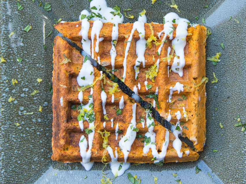 Falafel Waffle