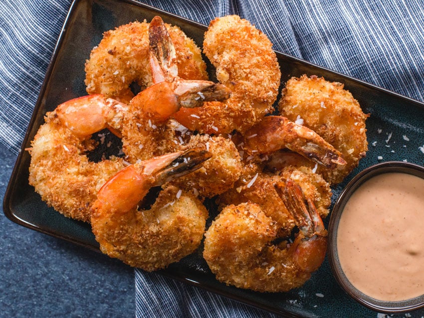 Keto Coconut Shrimp - Air Fryer and Pan Fried