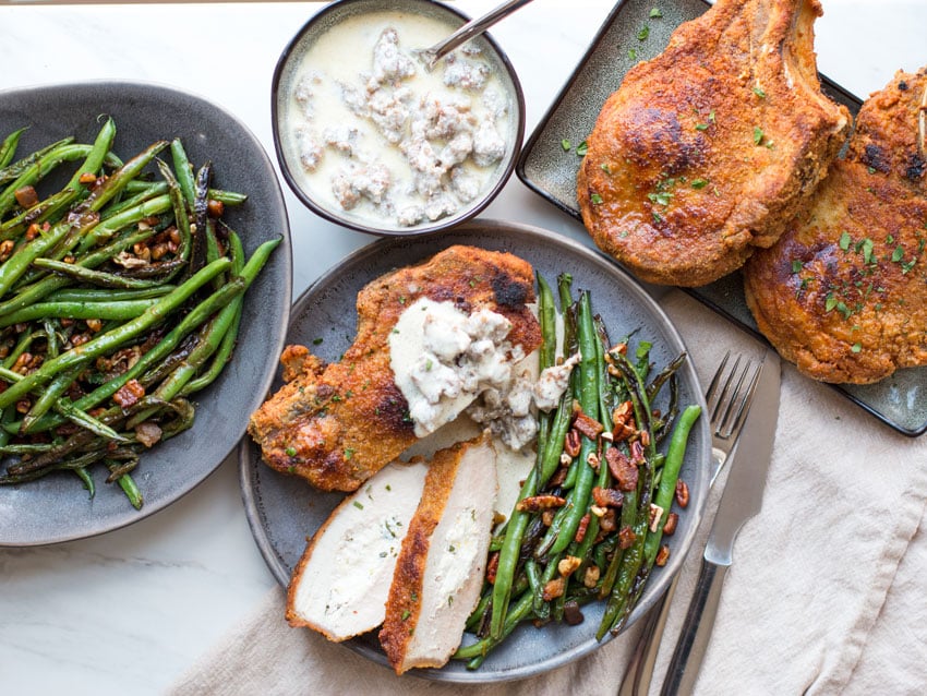 Low Carb Stuffed Keto Pork Chops