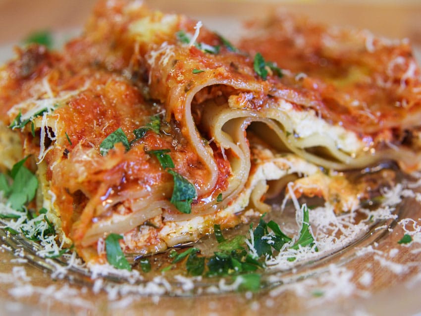 Ricotta and Mushroom Lasagna