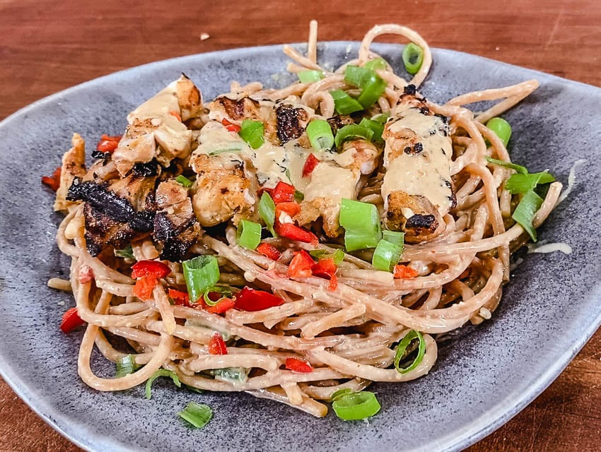 Grilled Chicken & Peanut Noodle Salad