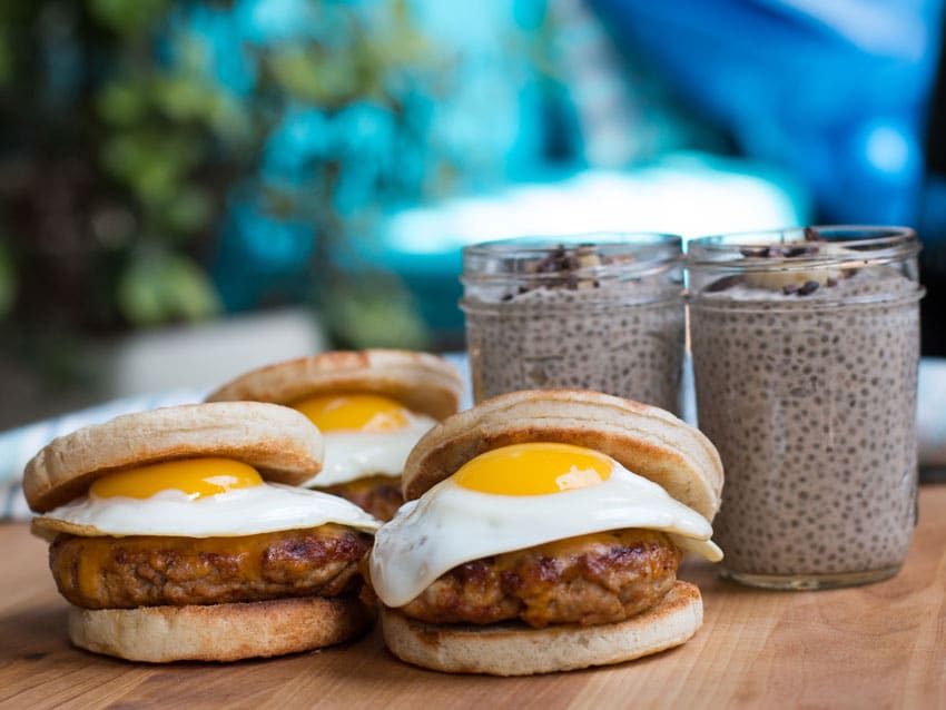 Pork Breakfast Sandwiches