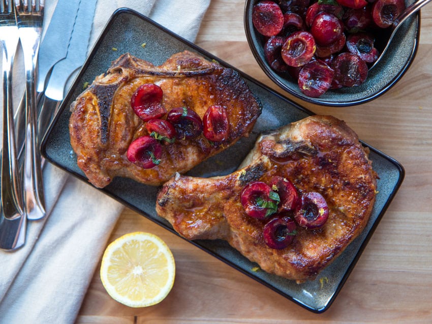 Pork Chops Cherry Relish