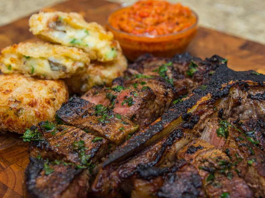 Porterhouse Steak & Tempura Mash Potatoes