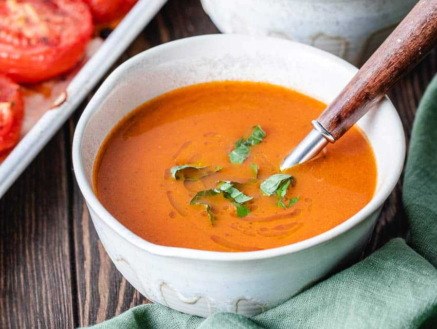 Roasted Tomato Basil Soup
