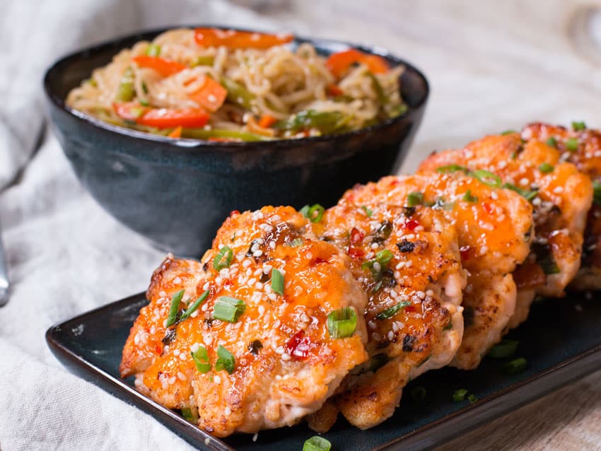 Salmon Cakes & Low Carb Stir Fry