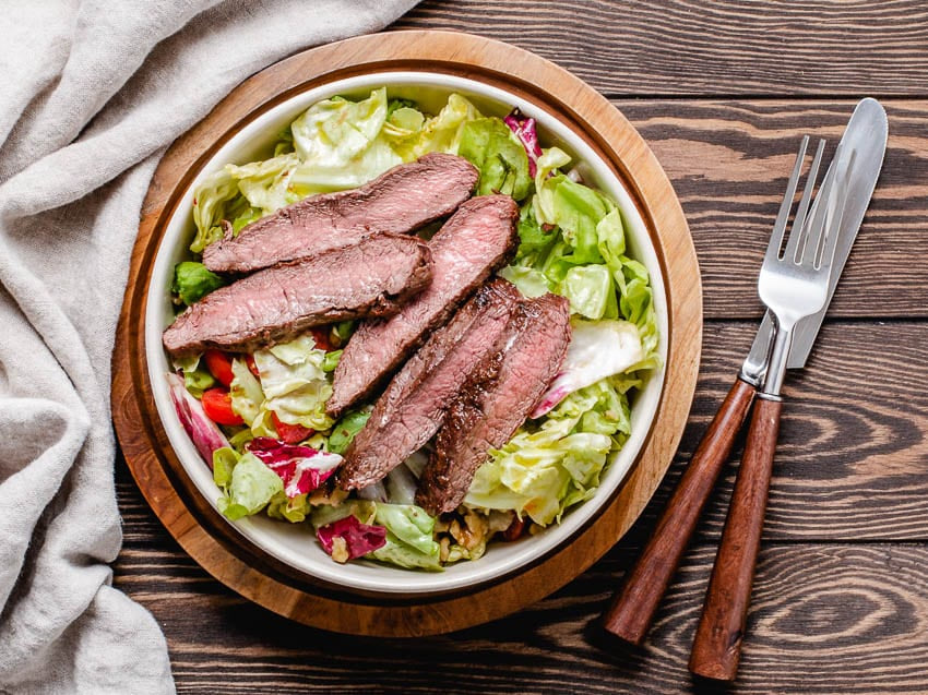 Flat Iron Steak Salad