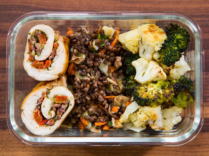 Stuffed Chicken Meal Prep