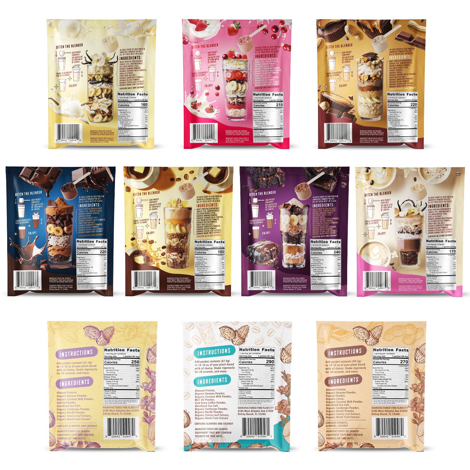 Protein Smoothie: Single-Serve Packets.