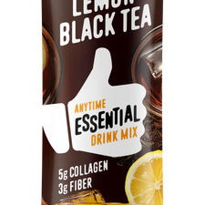 FlavCity Lemon Black Tea drink mix package with lemon slices on a white background