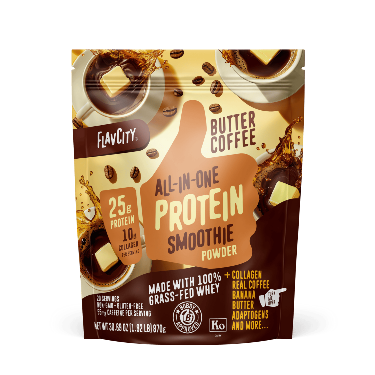 Butter Coffee Protein Smoothie.