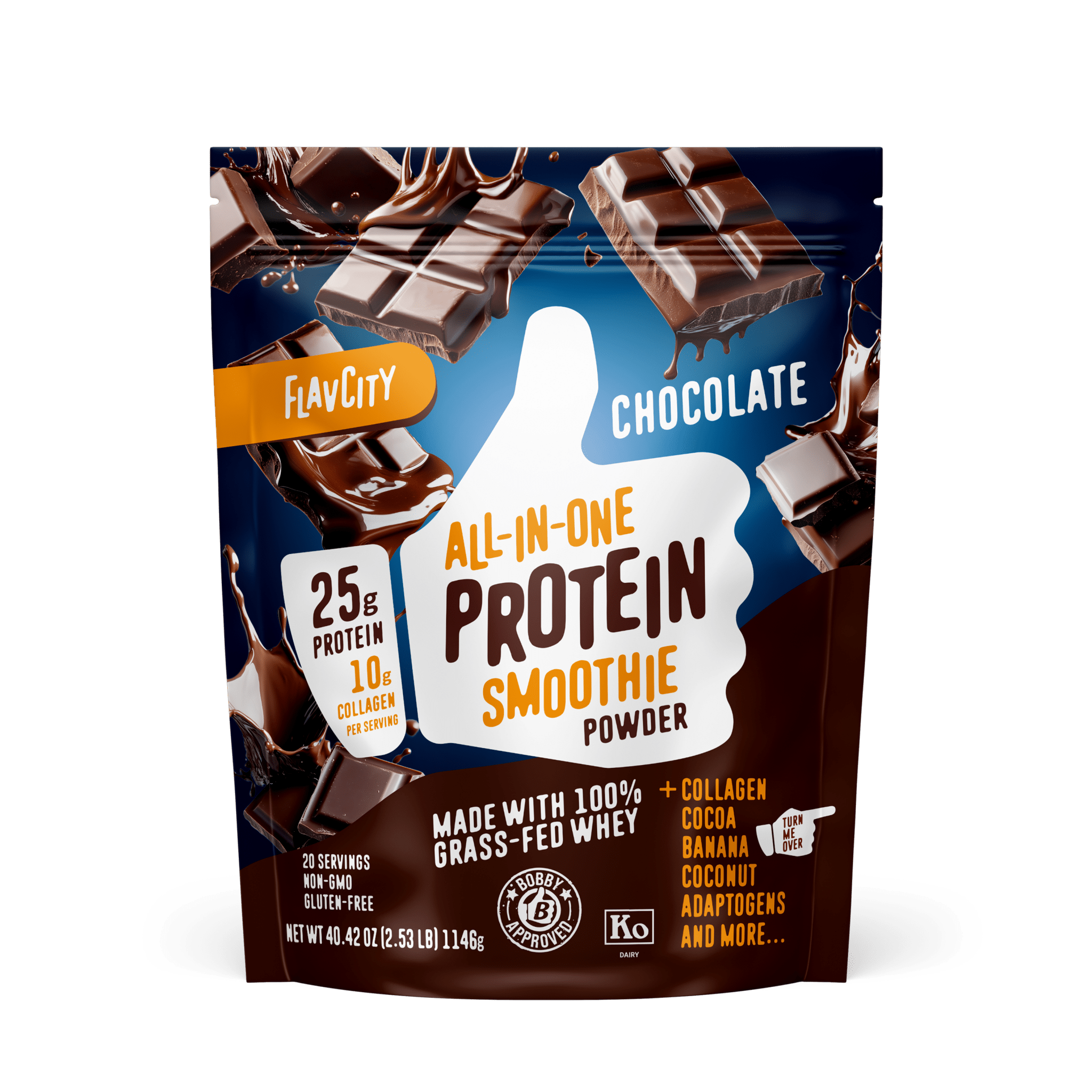 Chocolate Protein Smoothie.