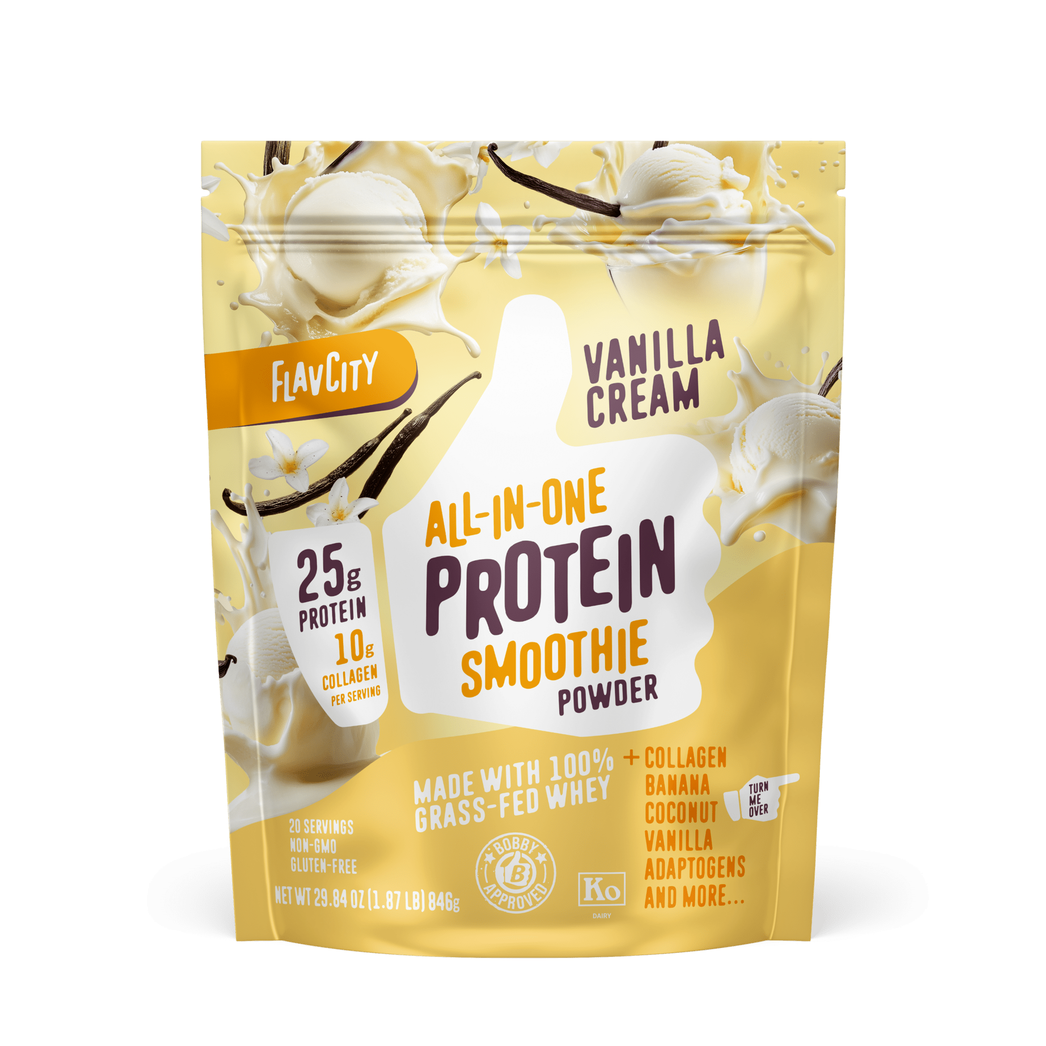 Vanilla Cream Protein Smoothie.