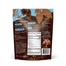 Prebiotic Keto Hot Chocolate Drink Mix Bag, back