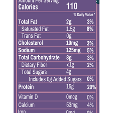 Magical Berry Kids Protein Smoothie bag, nutrition facts