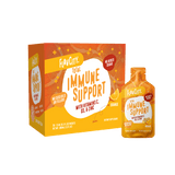 A Shop FlavCity Immune Support Vitamin Gel Pack with orange flavor features vitamins C, D3, and zinc for antioxidant protection. The packaging displays vibrant orange slice graphics and branding consistent with the box.