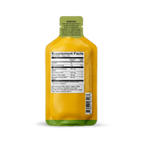 A Shop FlavCity Joint Health Vitamin Gel Pack in yellow and green is shown upright against a white background, featuring its Supplement Facts label with ingredients like Glucosamine and suggested use instructions on the back.