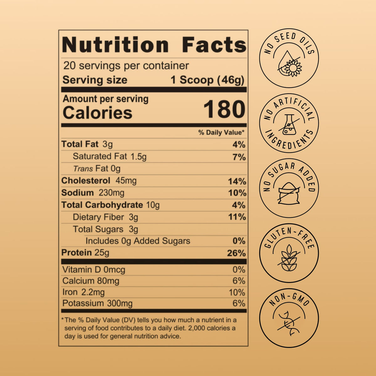 Chocolate Peanut Butter Protein Smoothie Nutrition Facts